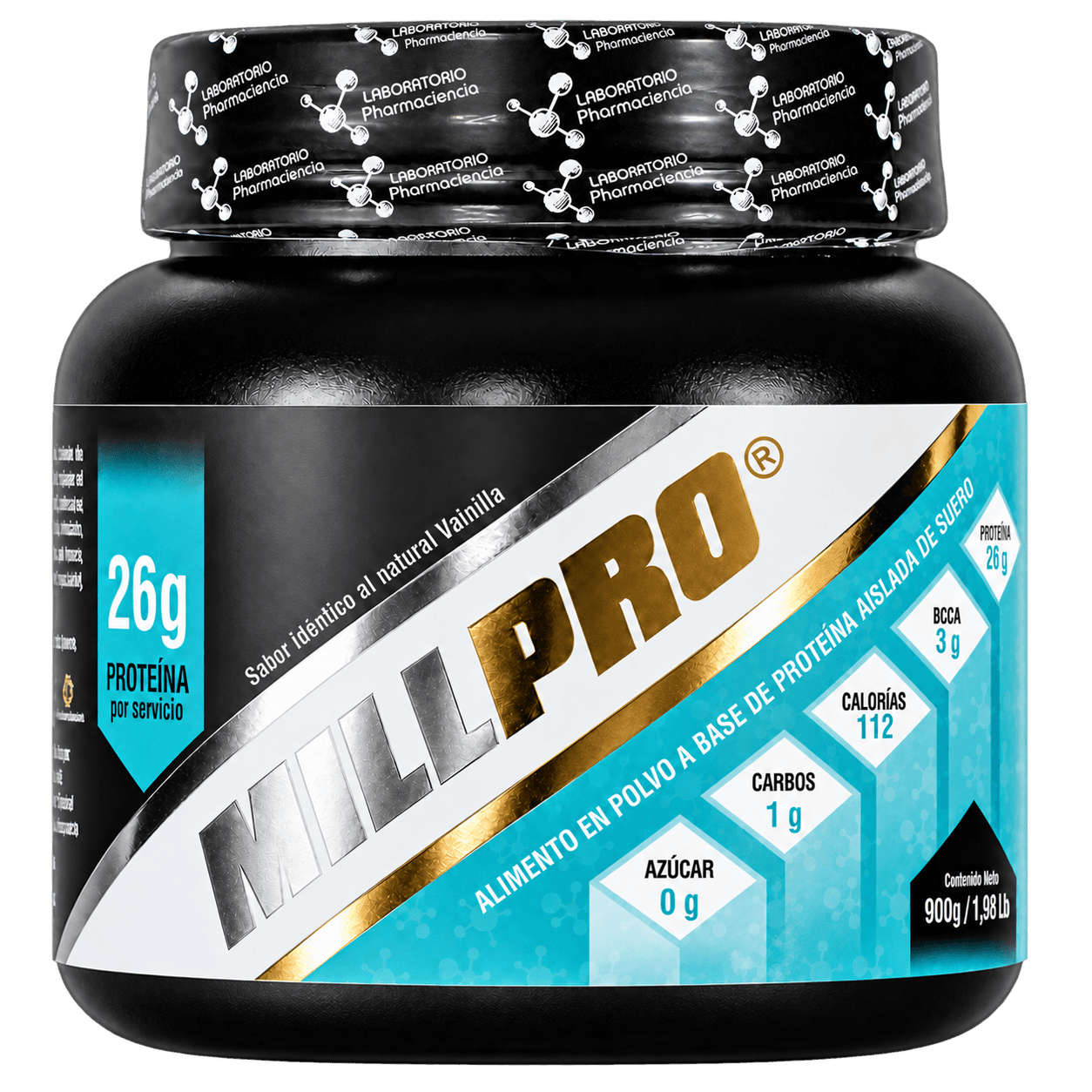 Tarro de proteína en polvo MILLPRO