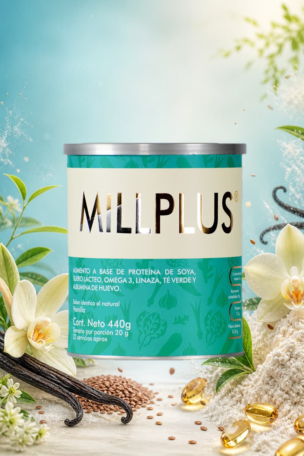 Imagen editorial de Millplus para la sección de productos